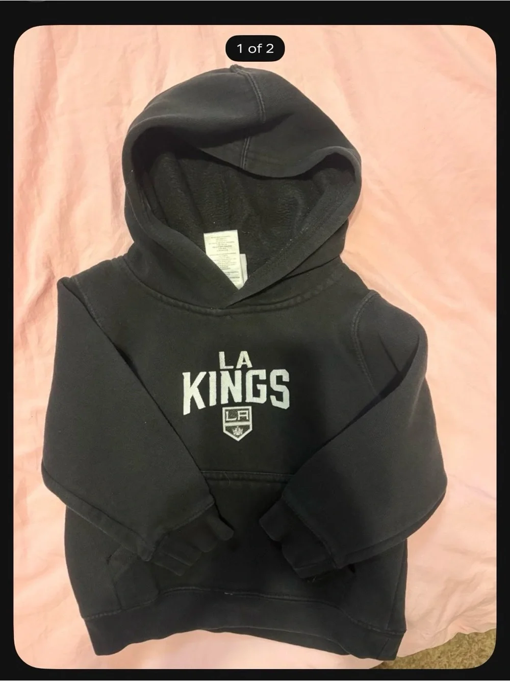 NHL LA Kings Kids Black Pullover Hoodie